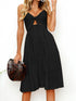 cutout-smocked-sweetheart-neck-cami-dress Sophia's Trends - Sophia's Style-Black-M